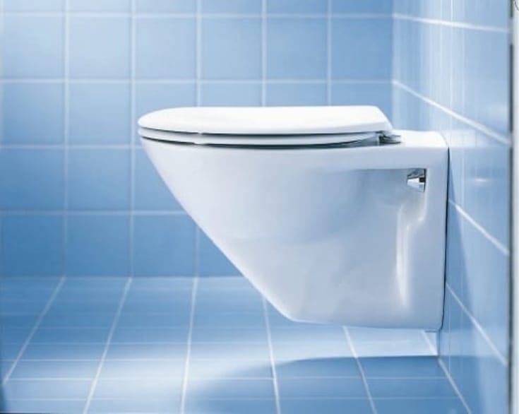 Duravit Duraplus vägghängd toalett, vit