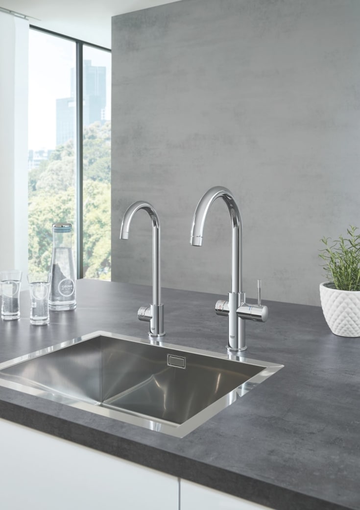 Grohe Red Mono L køkkenarmatur, kogende vand, krom