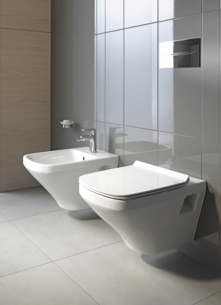 Duravit DuraStyle vägghängd toalett, rengöringsvänlig, vit