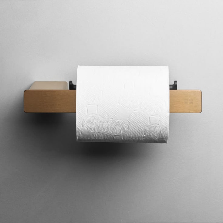 Unidrain Reframe toalettpappershÄllare, koppar