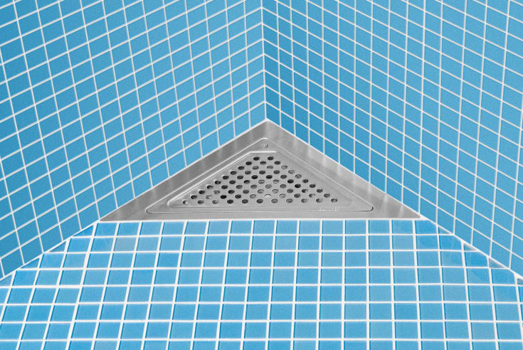 Blücher Waterline Vienna hjørnerist, rustfrit stål