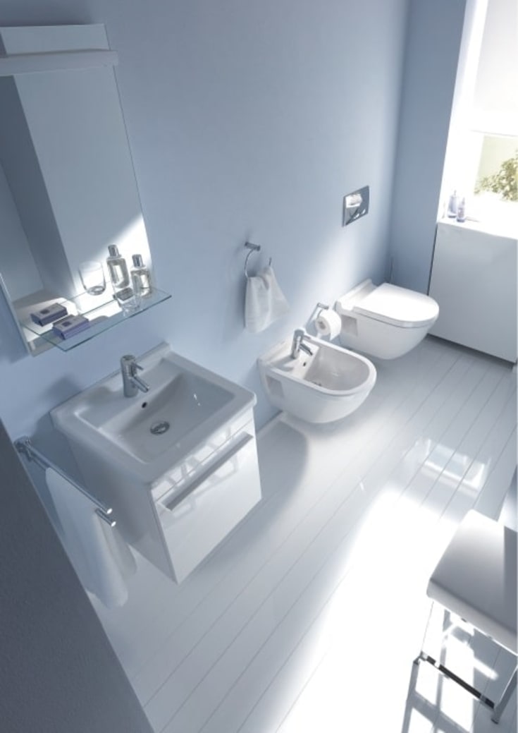 Duravit Starck 3 bidet, væghængt, hvid