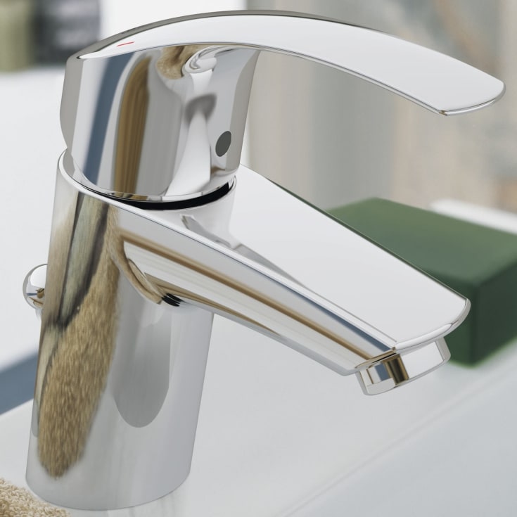 Grohe Eurosmart Tvättställsblandare m/Bottenventil Krom