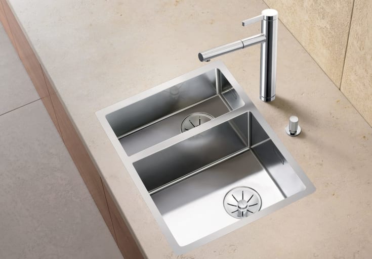 Blanco Claron 340/180 IF UXI diskbänk, 58,5x45,2 cm, rostfritt stål