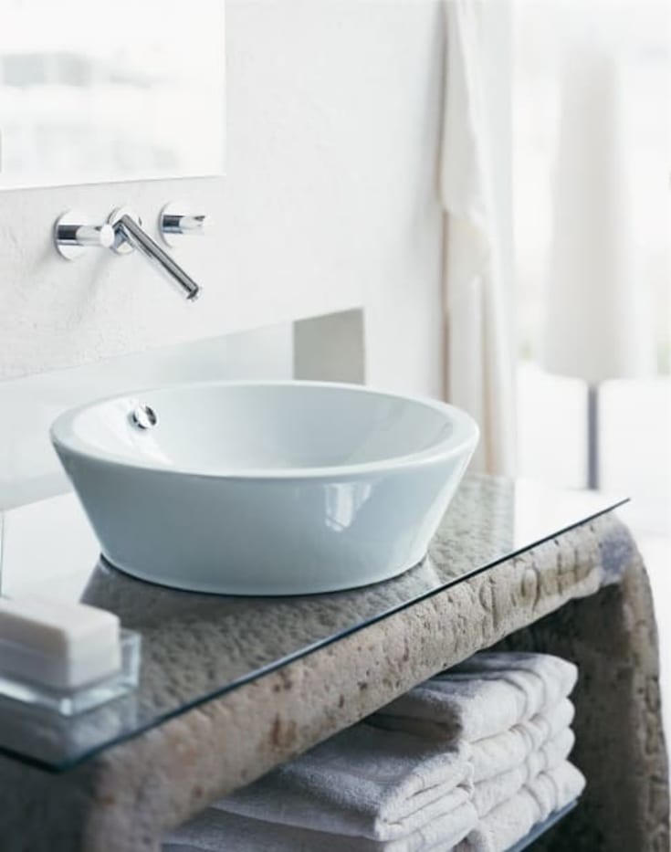 Duravit Starck 1 toppmontert servant, Ø53 cm, hvit