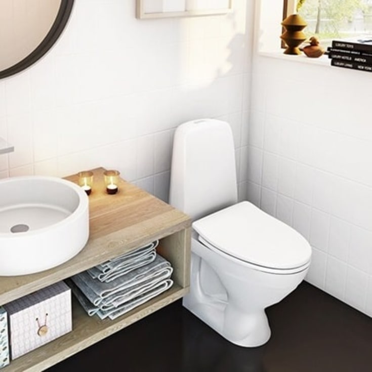 Pressalit 624 toiletbræt, soft close, aftagelig, hvid