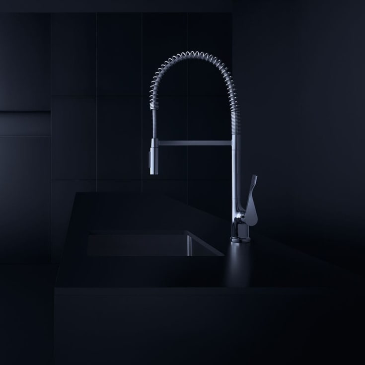 Axor Citterio Semi-Pro køkkenarmatur, krom
