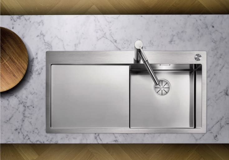 Blanco Claron 5 S IF MXI diskbänk, 78x51 cm, rostfritt stål