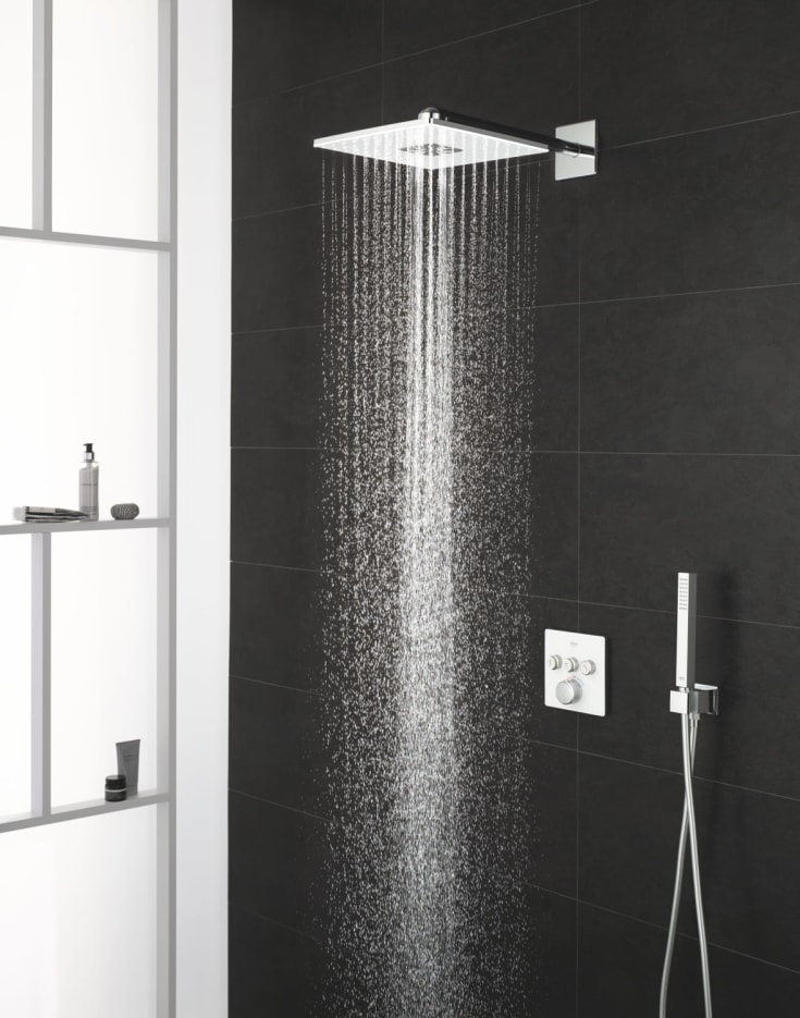 Grohe Grohtherm SmartControl dusjbatteri, hvit