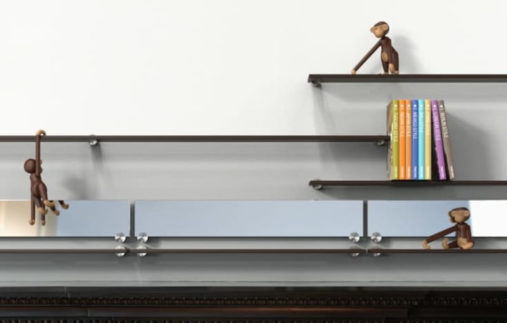 Frost Nova2 hylleholder, 2 stk., rustfritt stål