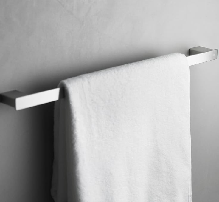 Unidrain Reframe håndklædestang, 60,5 cm, børstet rustfrit stål