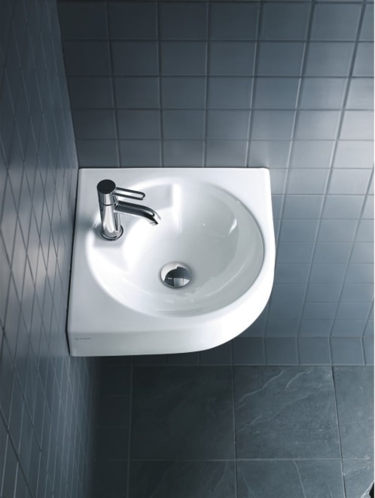Duravit Architec vegghengt hjørneservant, 63,5x54 cm, hvit