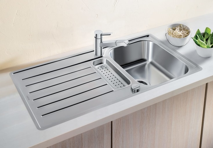 Blanco Lantos 5 S IF MX diskbänk, 94x49 cm, rostfritt stål
