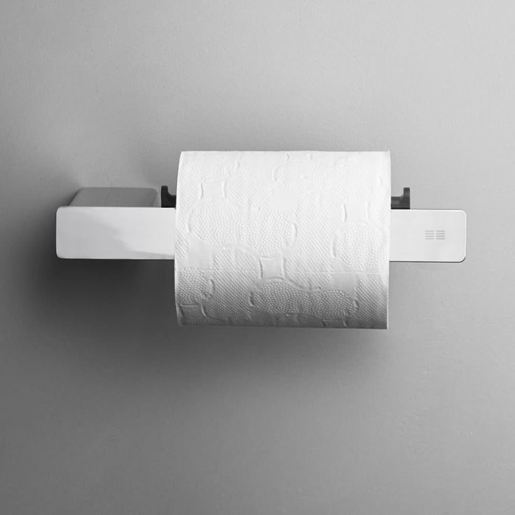 Unidrain Reframe dorullholder, håndpolert rustfritt stål