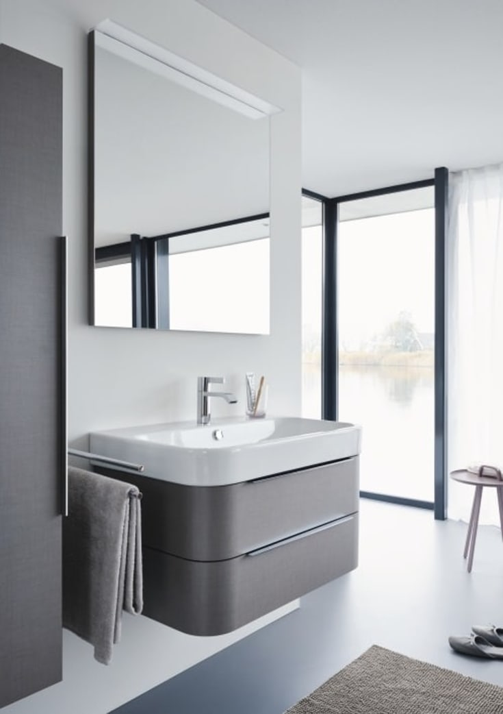 Duravit Happy D.2 tvättställ, 100x50,5 cm, vit