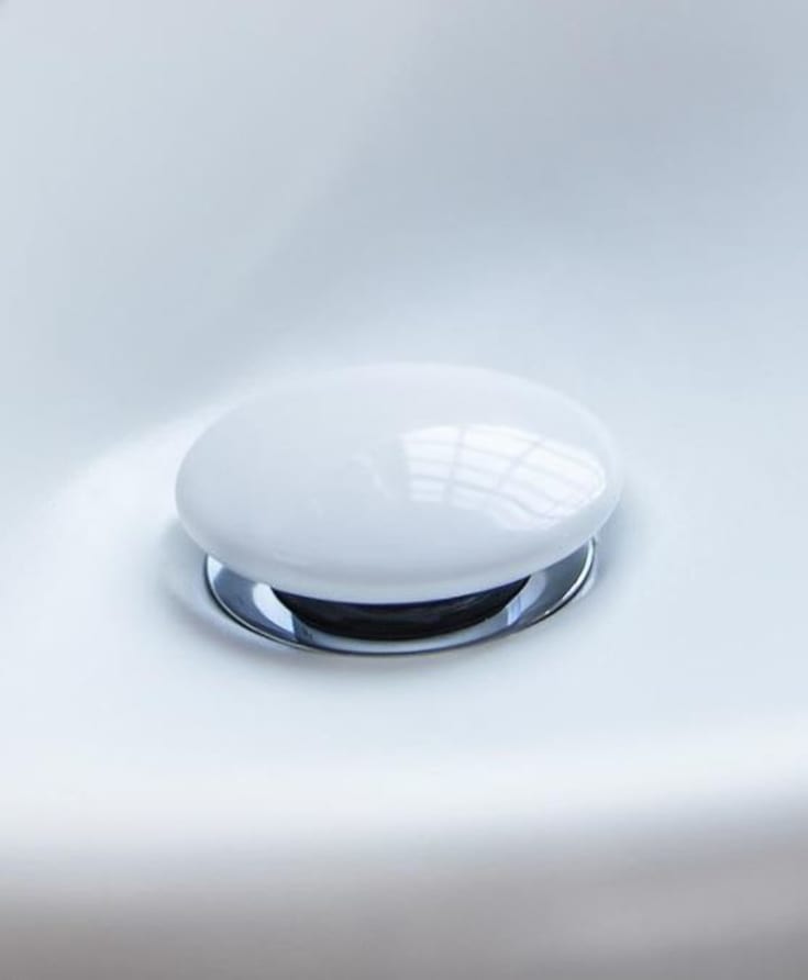 Gustavsberg Estetic bottenventil, push-open, hvid
