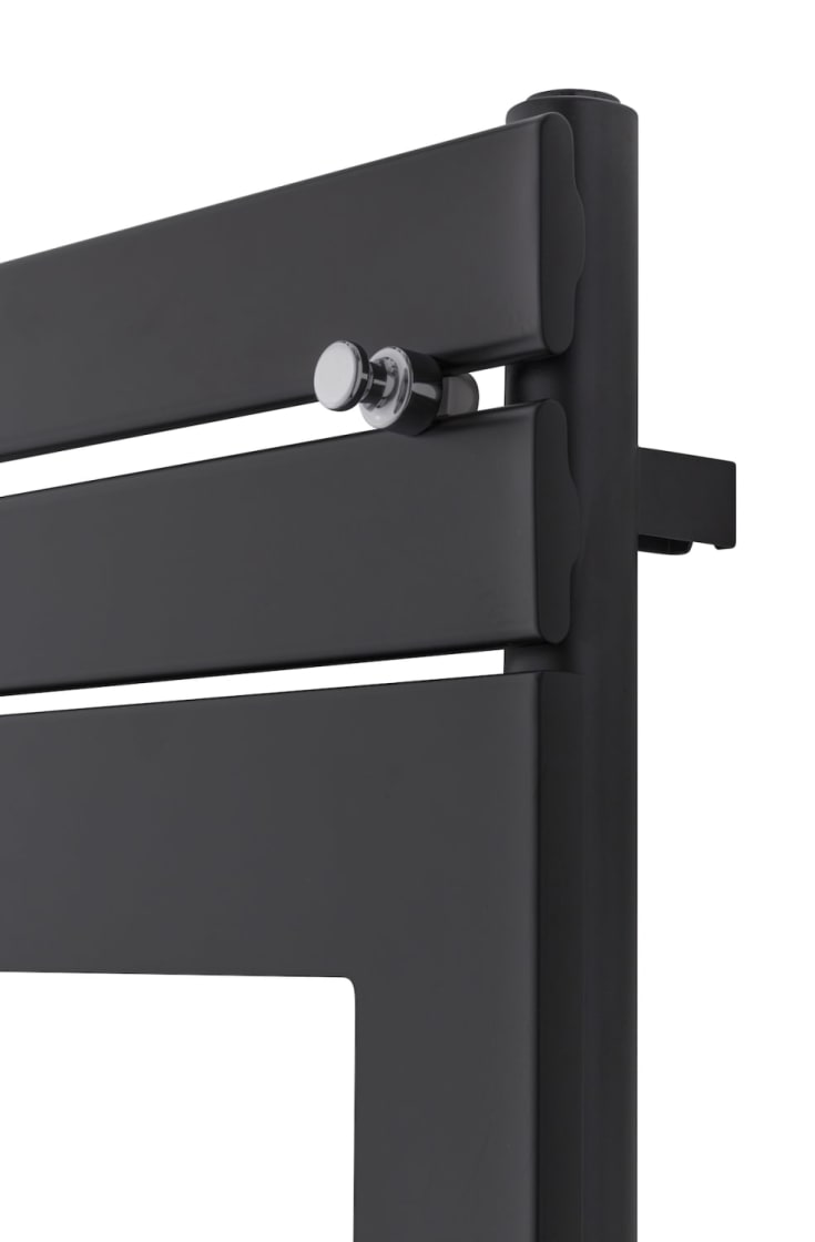 TVS Plano 2-500 handdukstork, kombi, 52x129 cm, svart