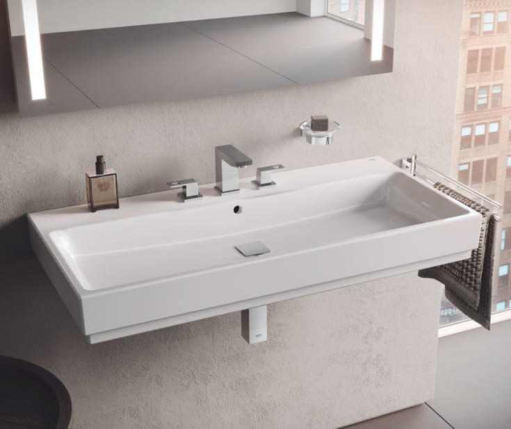 Grohe Cube Ceramic håndvask, 101x49 cm, hvid
