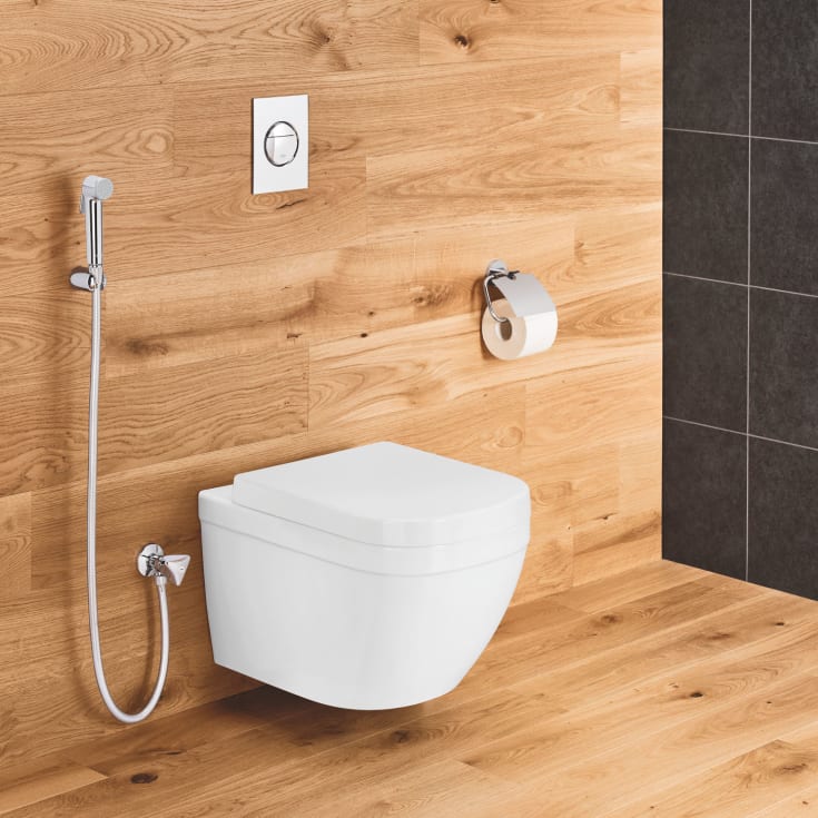 Grohe Euro vegghengt toalett, uten skyllekant, rengjøringsvennlig, hvit