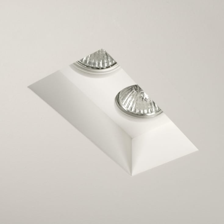 Astro Blanco Twin indbygningsspot, GU10, hvid