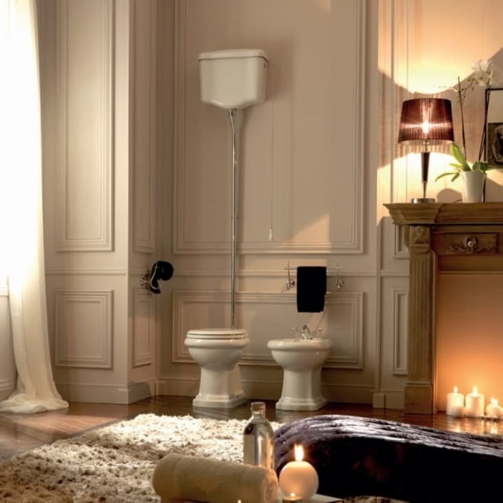 Lavabo Retro High toalett, vit