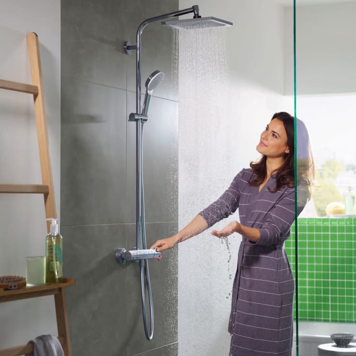 Hansgrohe Crometta E 240 dusjsett, vannbesparende, krom
