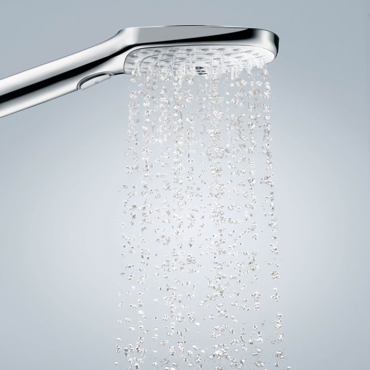 Hansgrohe Raindance Select E 120 hånddusj, krom/hvit