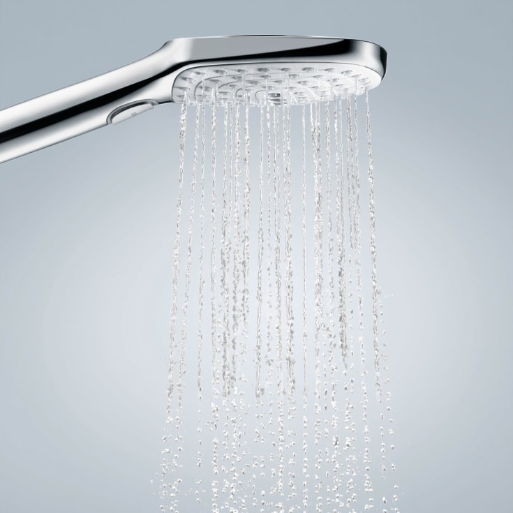 Hansgrohe Raindance Select E 120 hånddusj, krom/hvit
