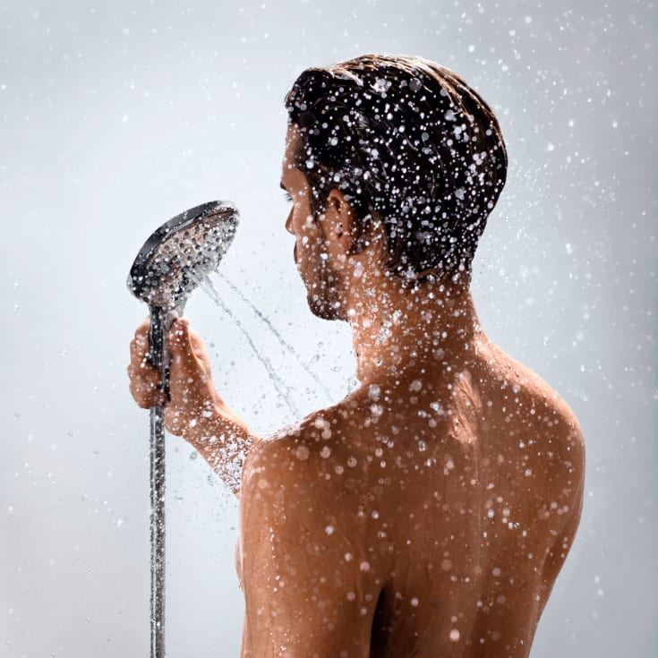 Hansgrohe Raindance Select E 120 duschset, vattenbesparande, krom