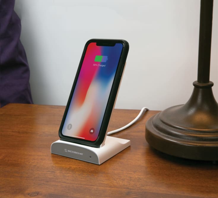 2 stk Scosche Qi Dock/Powerbank - hvit