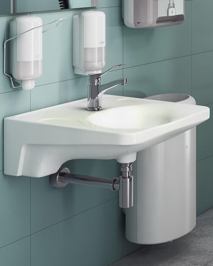 Gustavsberg 740 servant, 60x60 cm, hvit