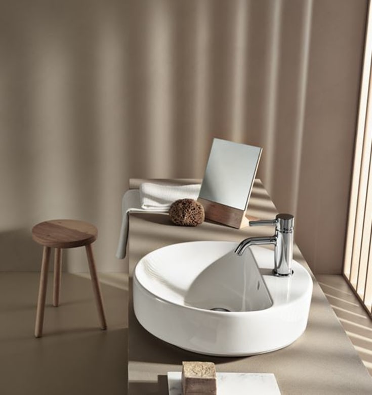 Geberit VariForm servant, Ø45 cm, hvit