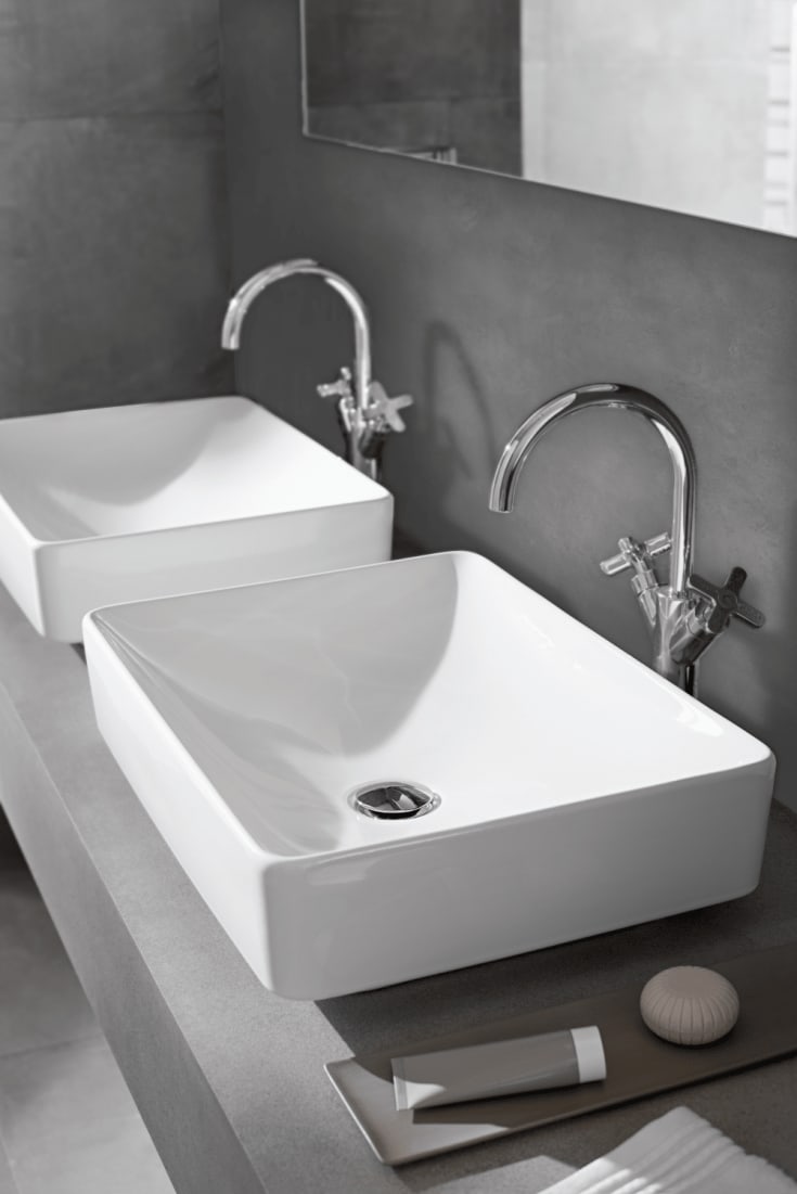 Geberit VariForm servant, 55x40 cm, hvit