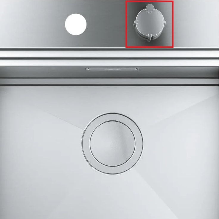 Grohe K800 drejeknap, rund, rustfrit stål