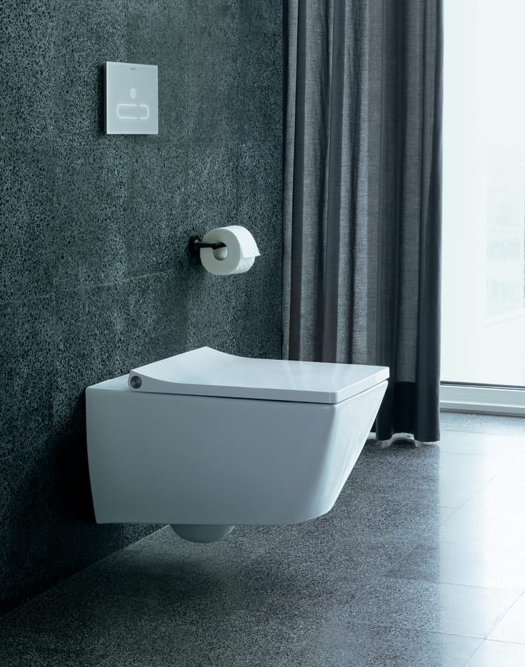 Duravit Viu vägghängd toalett, utan spolkant, rengöringsvänlig, vit