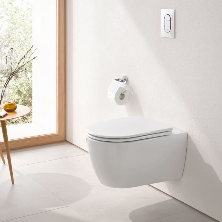 Grohe Essence væghængt toilet, uden skyllekant, rengøringsvenlig, hvid