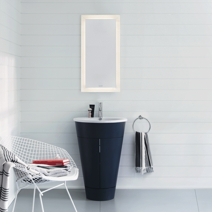 Duravit Starck 1 møbelservant, Ø58 cm, med wondergliss, hvit