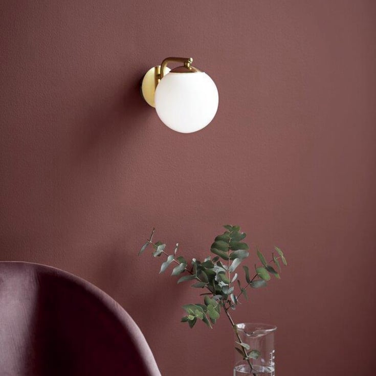 Nordlux Grant vägglampa, mässing