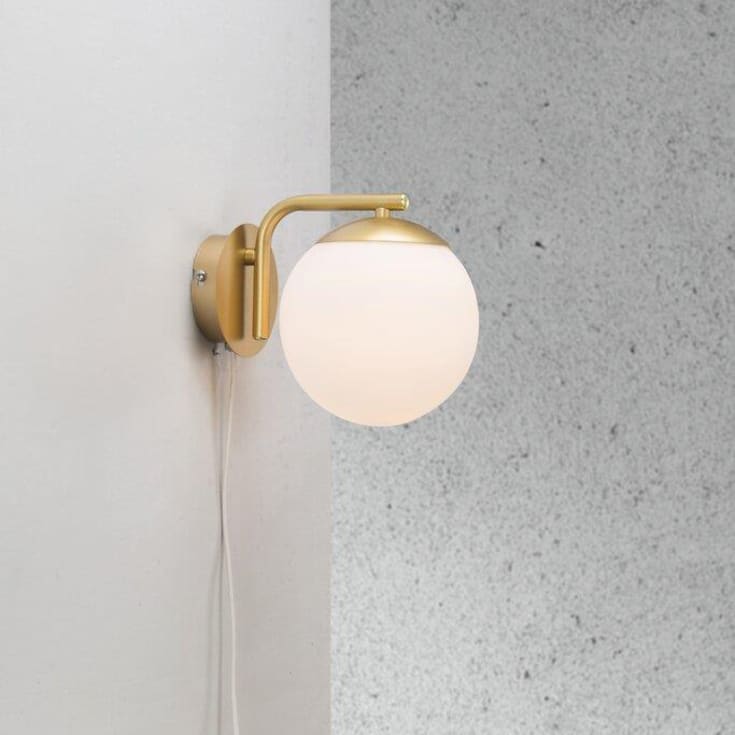 Nordlux Grant vägglampa, mässing