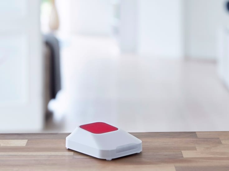 Innendørs sirene med blits, 90 db, trådløs, S6evo alarmsystem