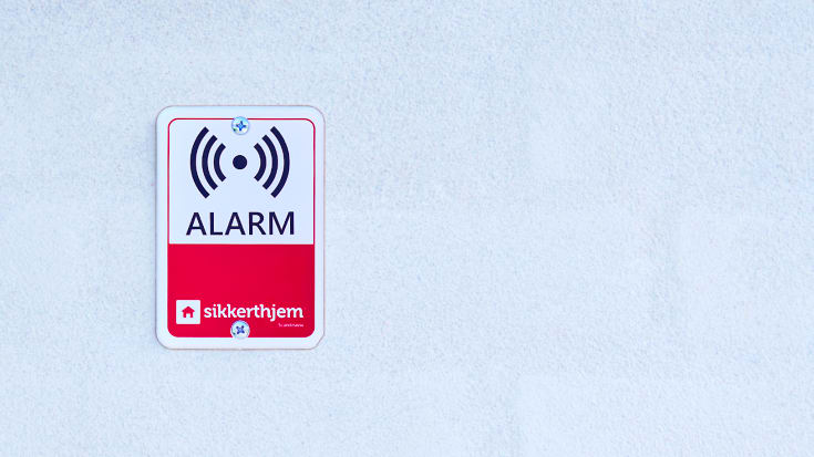 Sikkerthjem Preventiv plastskylt (utomhus)