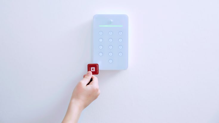 Smartpad-tastatur med nøkkelbrikkeleser, S6evo alarm