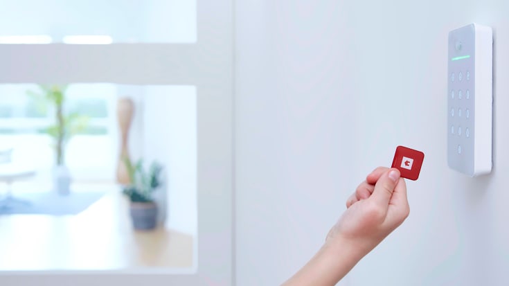 Smartpad-tastatur med nøkkelbrikkeleser, S6evo alarm