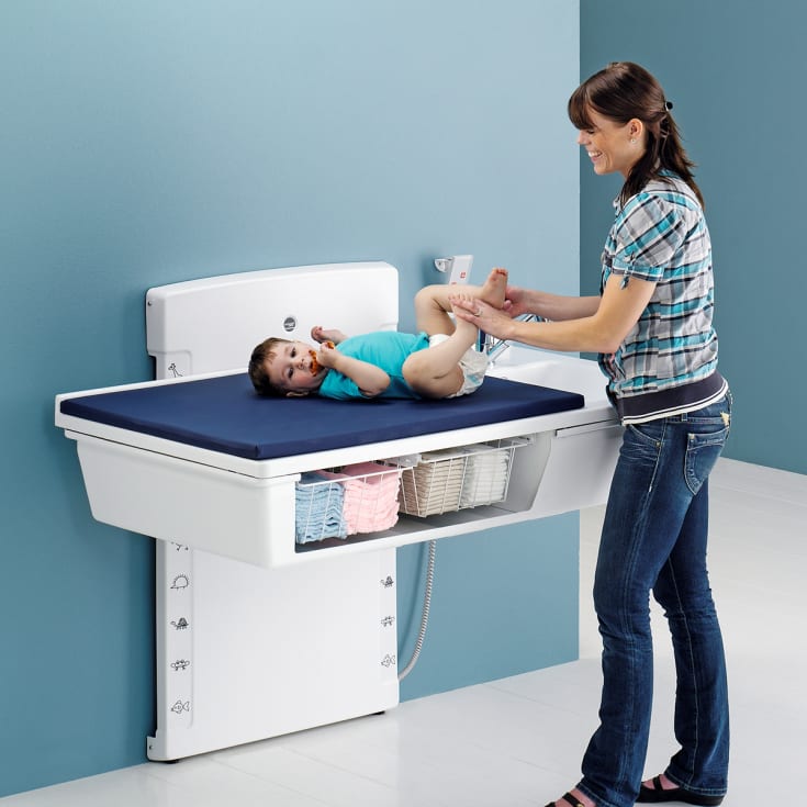 Pressalit Care skötbord, 80x140 cm, vit