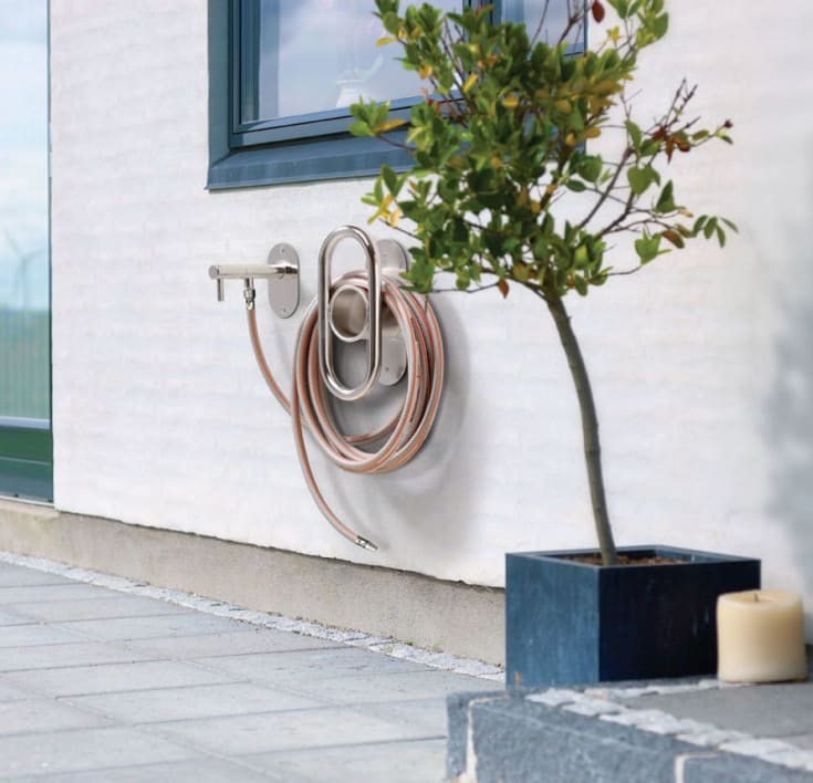 Frostline Wall vattenutkastare, till 30-55 cm, polerat rostfritt stål