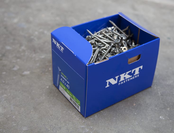 NKT Climate G3 spunskrue, med undersænket hoved, 4,0x40 mm, 500 stk