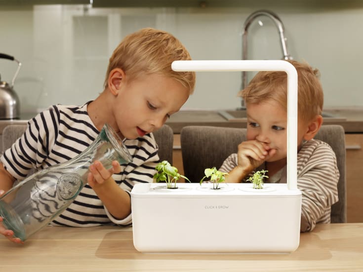 Click and Grow Smart Garden startsæt, hvid