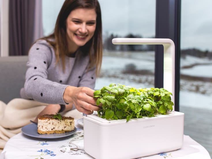 Click and Grow Smart Garden startsæt, hvid