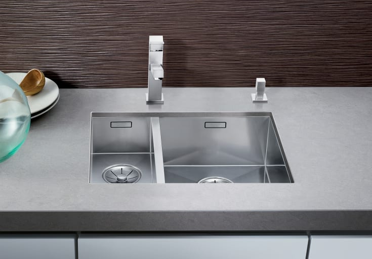Blanco Zerox 340/180-U kjøkkenvask, 58,5x44 cm, rustfritt stål