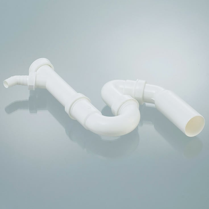 Blanco standard køkkenvandlås 1 1/2", hvid